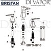 Bristan Ebony 3 Hole Bath Filler Spares